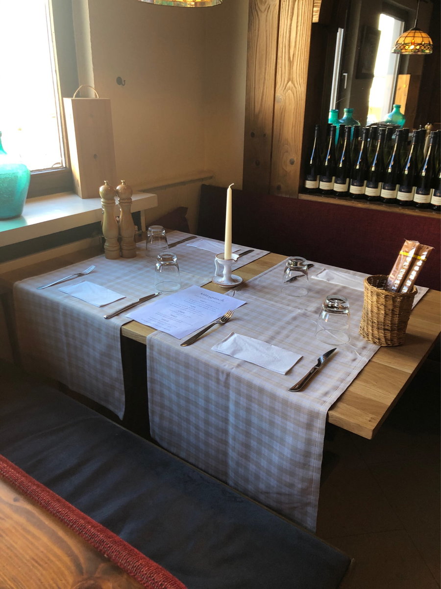 Textilreinigung in einem Restaurant